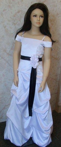 black and white pickup gown